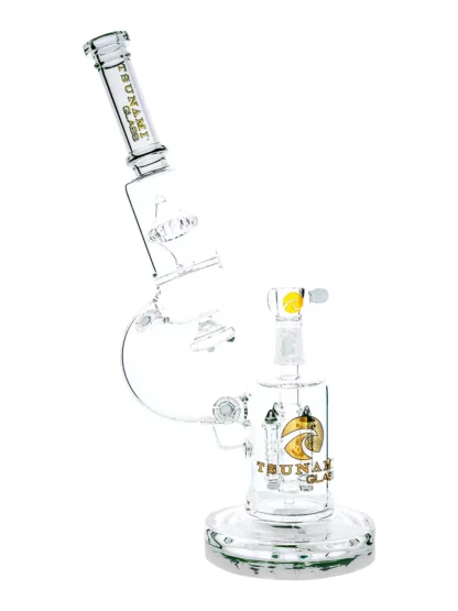 14 Tsunami Microscope Quad Rocket Domed Perc Water Pipe clear