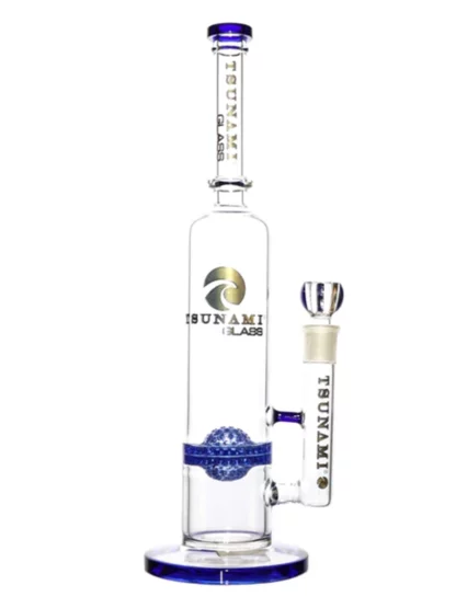 16" Tsunami UFO Perc Water Pipe - Blue