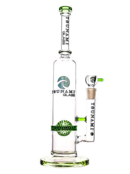 16" Tsunami UFO Perc Water Pipe - Green