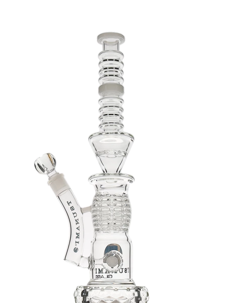 16" Tsunami Diamond Base Button Grenade Water Pipe