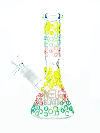 8" NEU Concentrate Rig Beaker UV Glow in the Dark Water Pipe