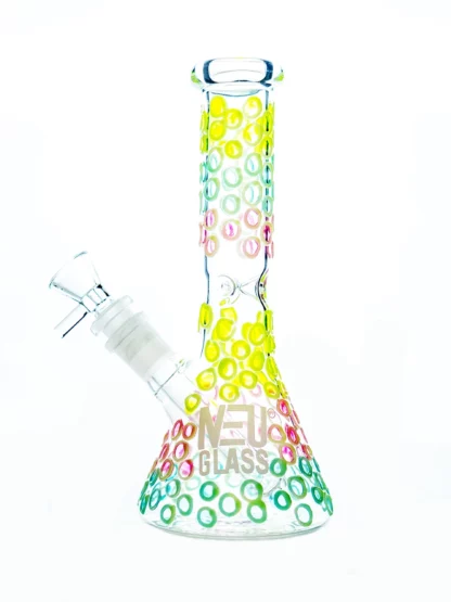 8" NEU Concentrate Rig Beaker UV Glow in the Dark Water Pipe