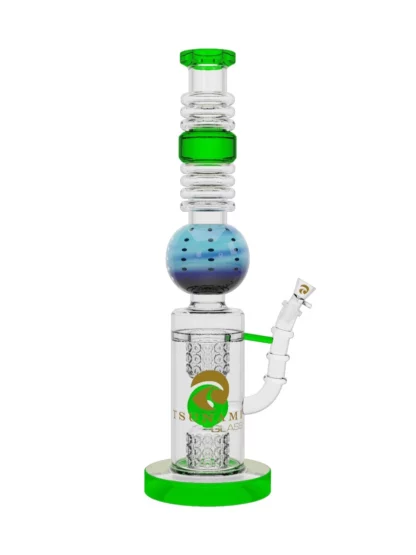 16" Tsunami Swiss Donut Swiss Water Pipe - Green