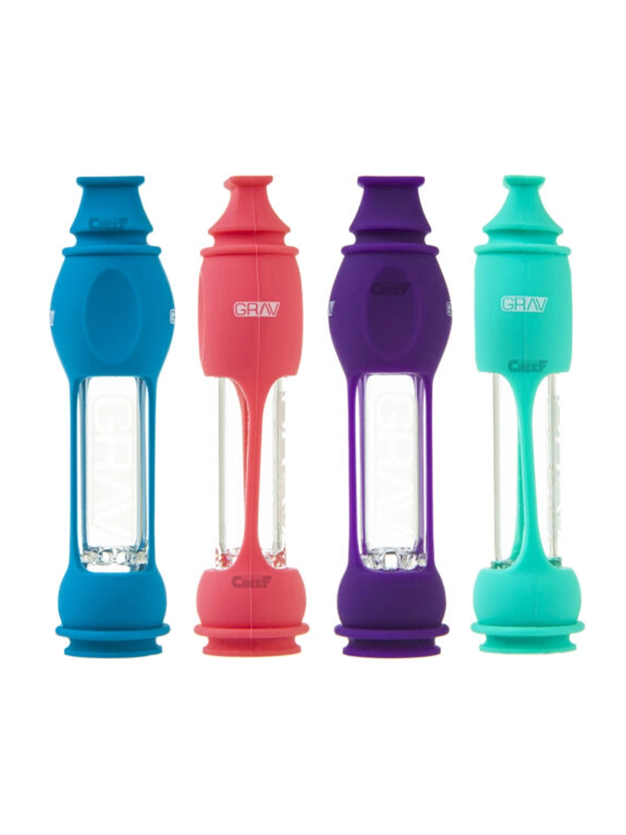 Grav Octo-Taster With Silicone Skin Hand Pipe