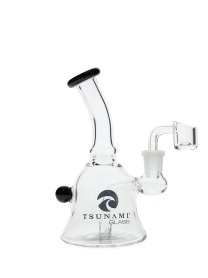 6" Tsunami Concentrate Rig Mini Bell Water Pipe - Black