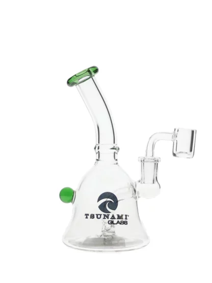 6" Tsunami Concentrate Rig Mini Bell Water Pipe - Green