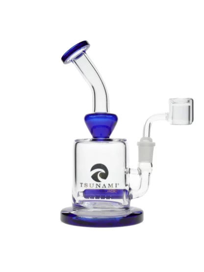 8" Tsunami Concentrate Inline Water Pipe - Blue