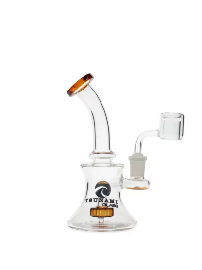 11" Tsunami Concentrate Double Showerhead Water Pipe - Amber