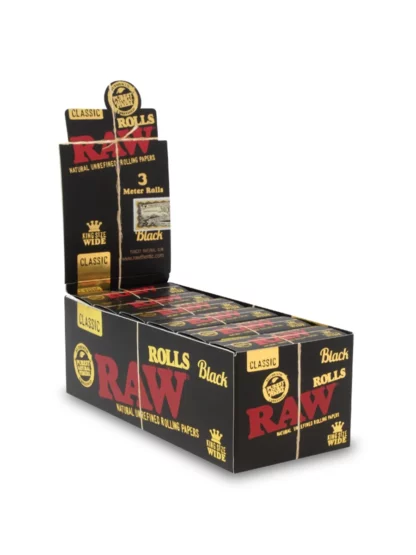 RAW Black Kingsize Wide Classic Rolling Papers