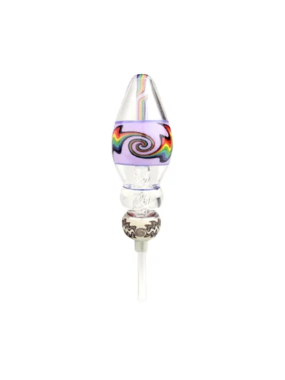 Nectar Collector Dab Egg Kit - Purple rainbow