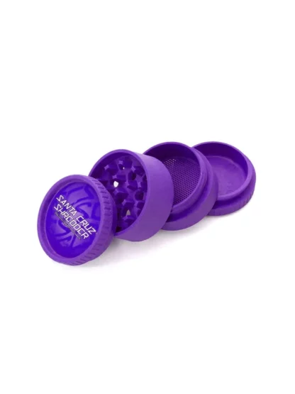 Santa Cruz Shredder Medium 4 Piece Hemp Grinder - Purple