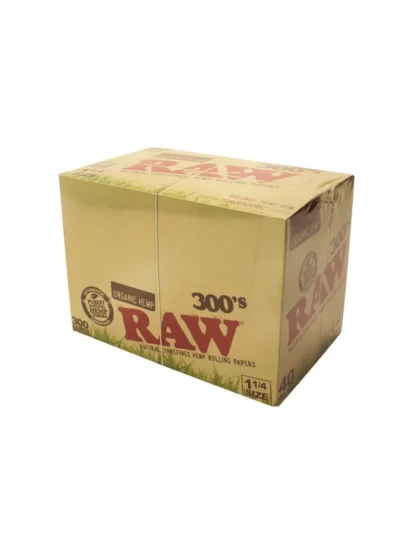 RAW 300's Organic Hemp 1¼ Rolling Papers
