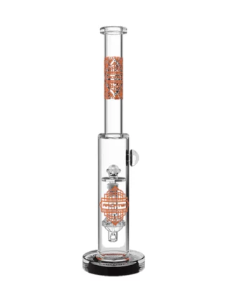 Arcatek UFO Globe Water Pipe 14" - Clear Orange