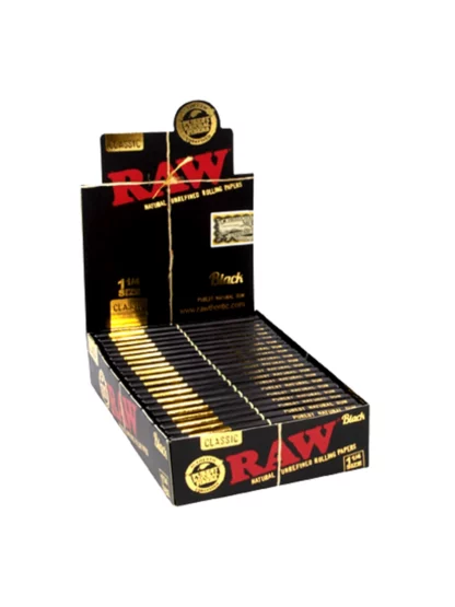 Raw Classic Black 1 1/4 Rolling Papers