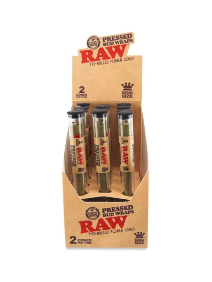RAW Pressed Bud Wraps King Size 2 Cones