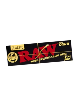 Raw Classic Black 1 1/4 Rolling Papers