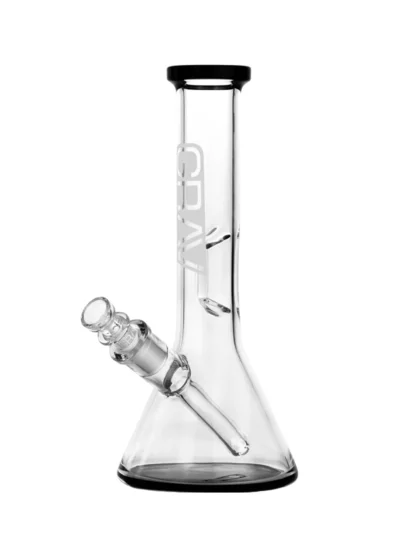 Grav Small Beaker Base Water Pipe - Black Accents