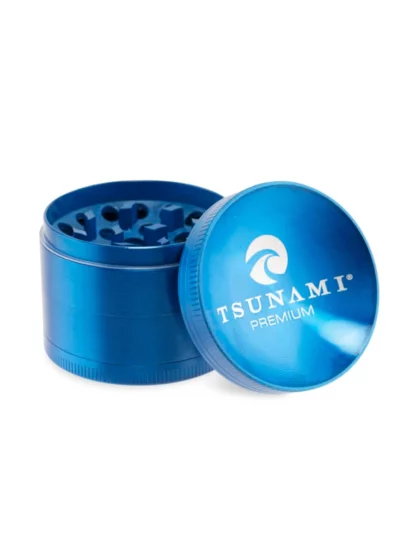 Tsunami Dry Herb Grinder 63mm Blue