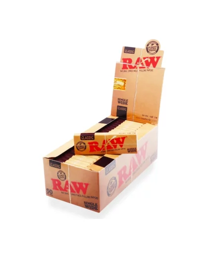 RAW Classic Single Wide Cut Corner Rolling Papers