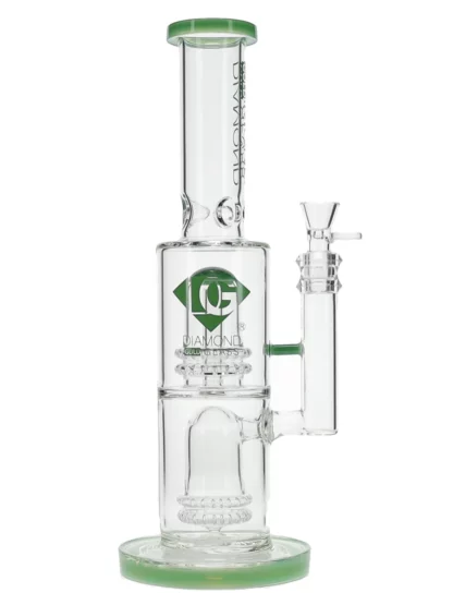 14" Kodos Stemless x Dome Showerhead Percs Water Pipe by Diamond Glass - Jade