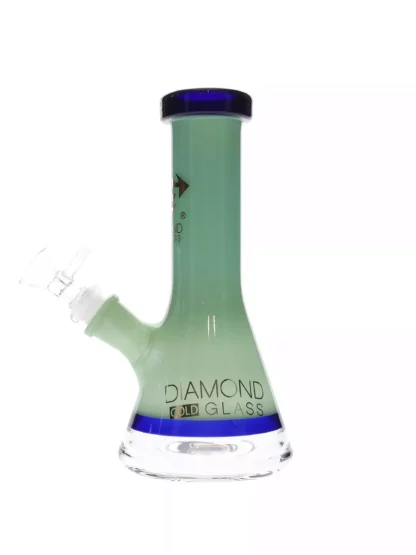 10″ Beast Small Beaker Dab Rig by Diamond Glass S green