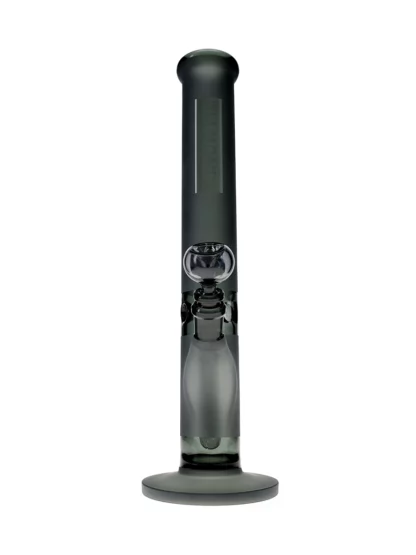 16″ Straight Tube Sandblasted Water Pipe by Diamond Glass Smoke black