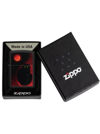 Zippo Black Cat Matte Windproof Lighter