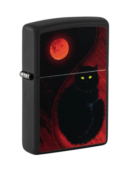 Zippo Black Cat Matte Windproof Lighter