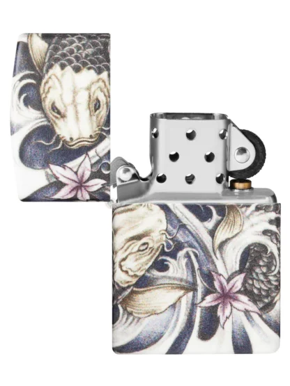 Zippo Koi Fish Design Windproof Lighter