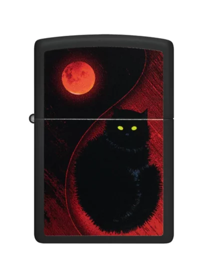 Zippo Black Cat Matte Windproof Lighter