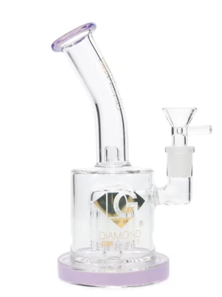 Diamond Glass 7" Gremlin Tree Perc Dab Rig - Violet