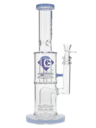 14" Kodos Stemless x Dome Showerhead Percs Water Pipe by Diamond Glass - Milk Blue