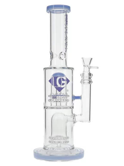 14" Kodos Stemless x Dome Showerhead Percs Water Pipe by Diamond Glass - Milk Blue