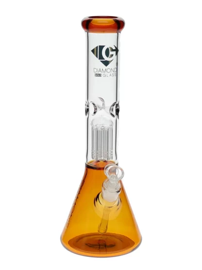 12" Mansion Tree Perc Water Pipe by Diamond Glass