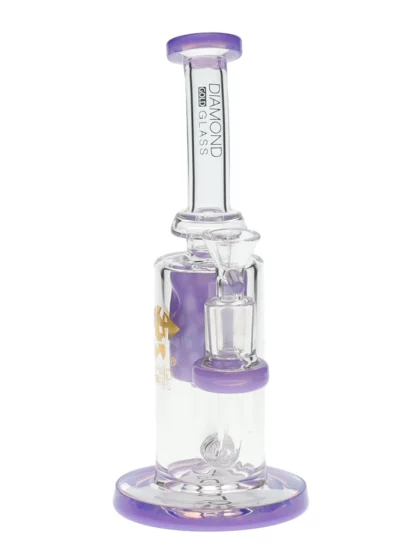 8" Honeycomb Perc Dab Rig by Diamond Glass