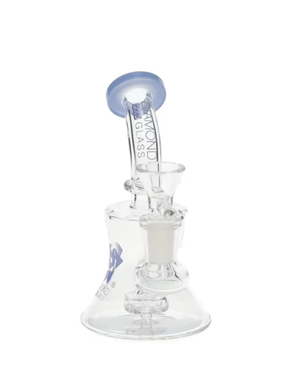 6" Showerhead Perc Mini Dab Rig by Diamond Glass