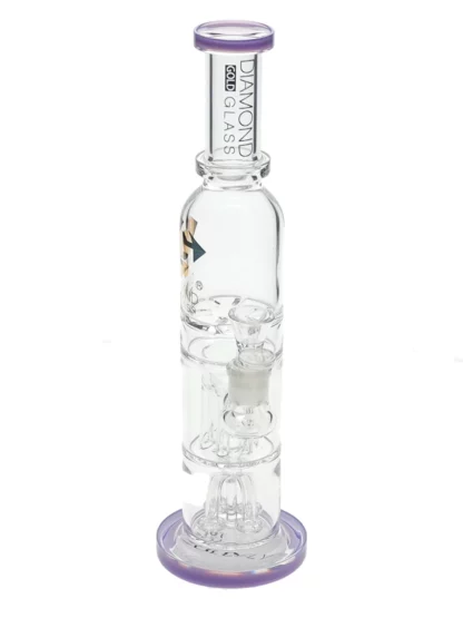 14.5" Triple Chamber Water Pipe by Diamond Glass