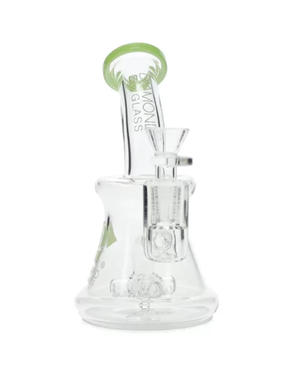 7" Cross Percolator Dab Rig by Diamond Glass