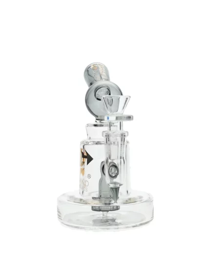 6" Galex Showerhead Perc Mini Dab Rig by Diamond Glass