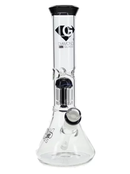 11″ Clear Mansion Showerhead Beaker Bong by Diamond Glass