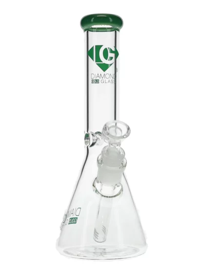 10" Clone Colored Mouthpiece Beaker Water Pipe by Diamond Glass