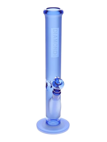 16" Straight Tube Sandblasted Water Pipe by Diamond Glass
