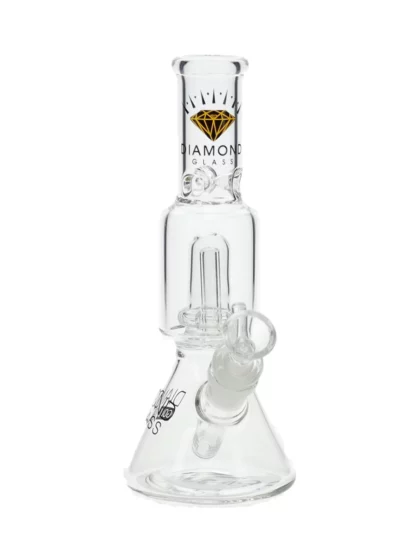 8" Diamond Glass Beaker Showerhead Perc Water Pipe