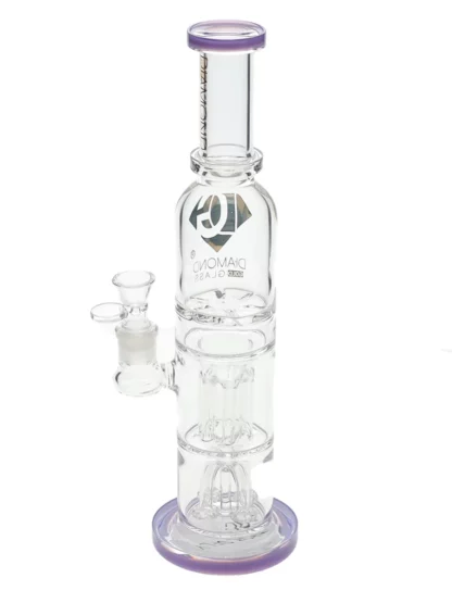 14.5" Triple Chamber Water Pipe by Diamond Glass