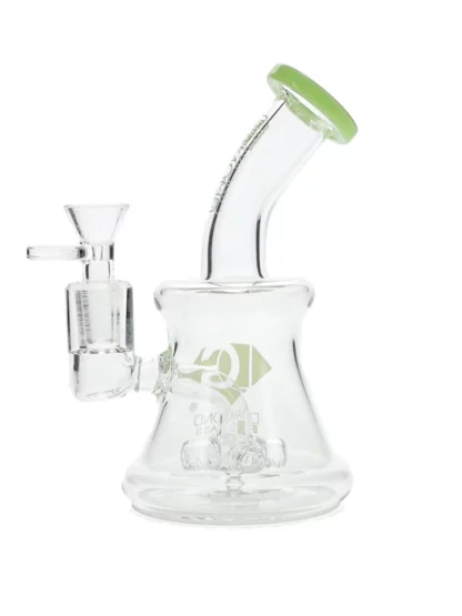 7" Cross Percolator Dab Rig by Diamond Glass