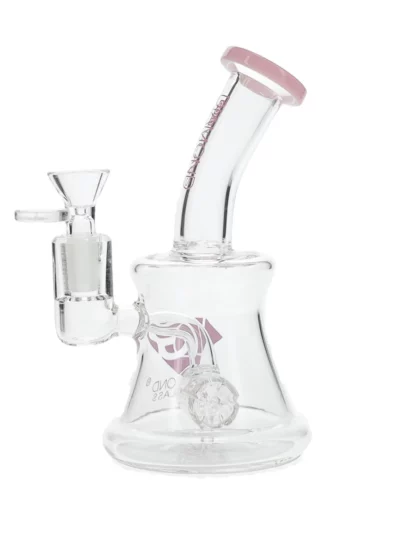 7" Hammer Perc Dab Rig by Diamond Glass