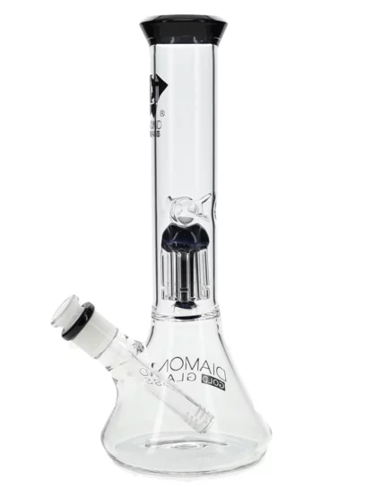 11″ Clear Mansion Showerhead Beaker Bong by Diamond Glass