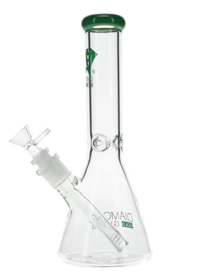 10" Clone Colored Mouthpiece Beaker Water Pipe by Diamond Glass