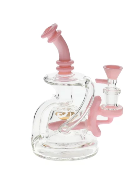 6" Incycler Dab Rig by Diamond Glass