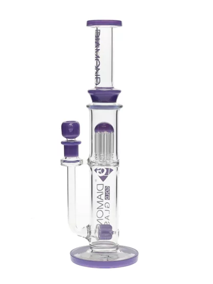 16" 8-Arm Tree Perc Water Pipe by Diamond Glass